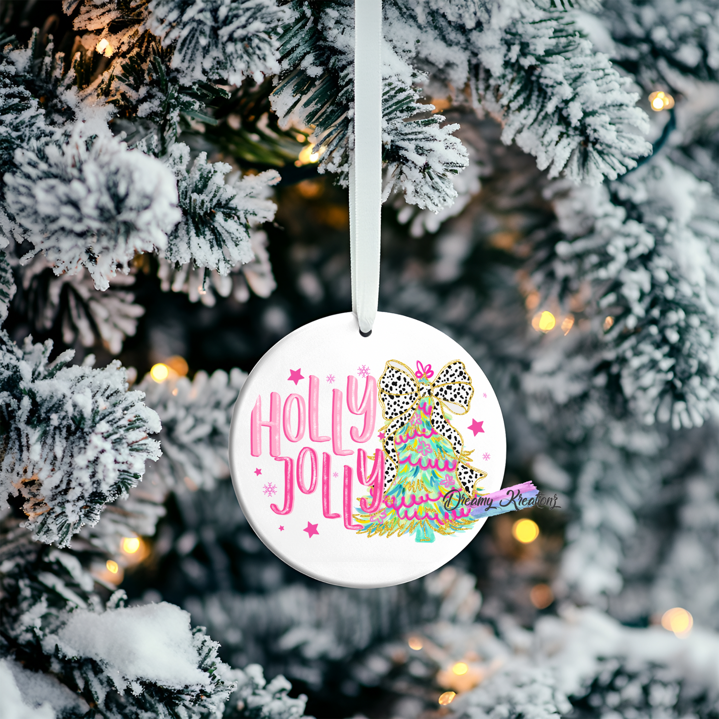 Holly Jolly Ornament