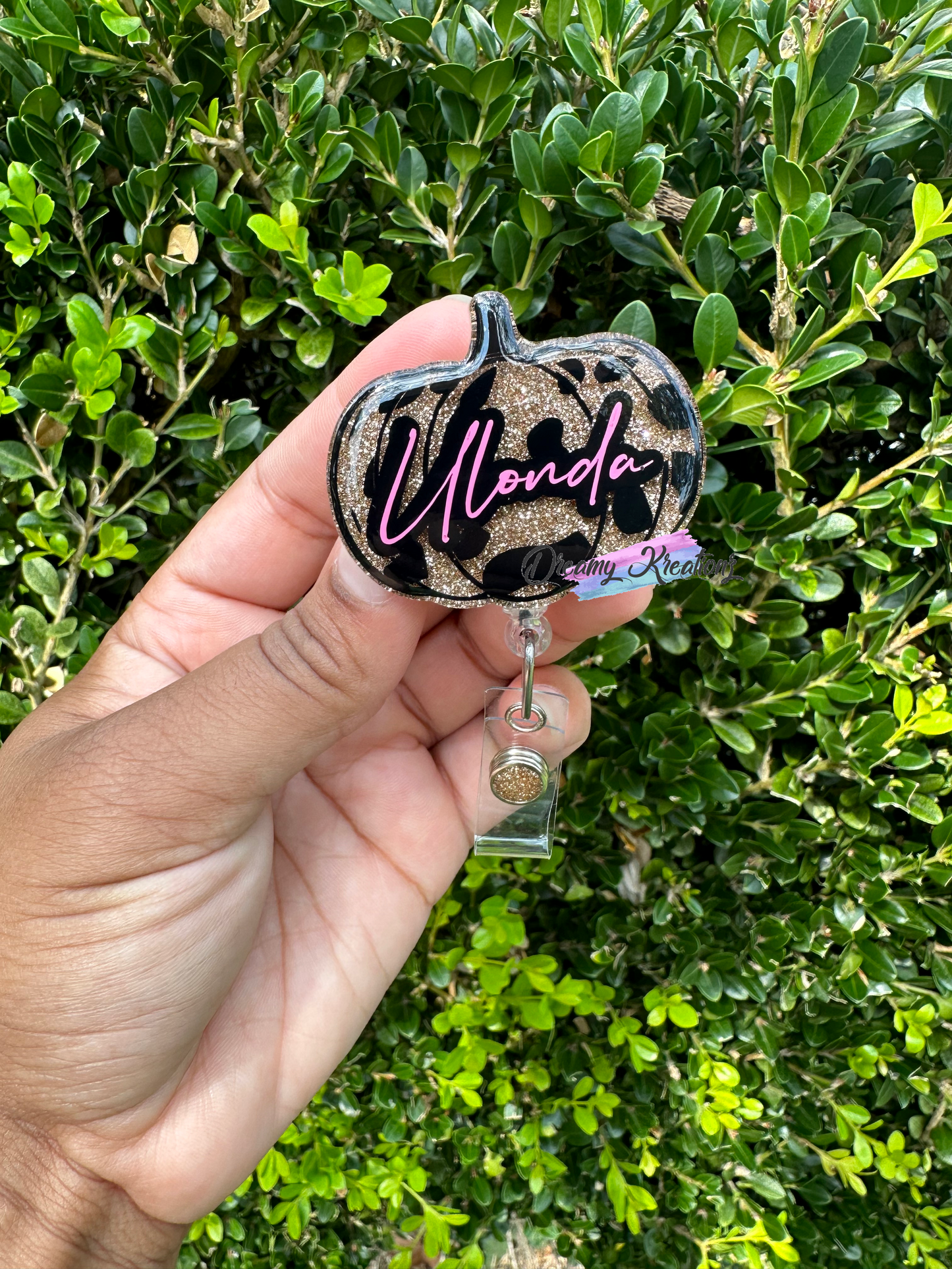Prettiest pumpkin badge reel