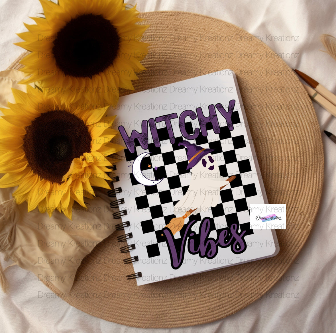 Spooky cute spiral notebook