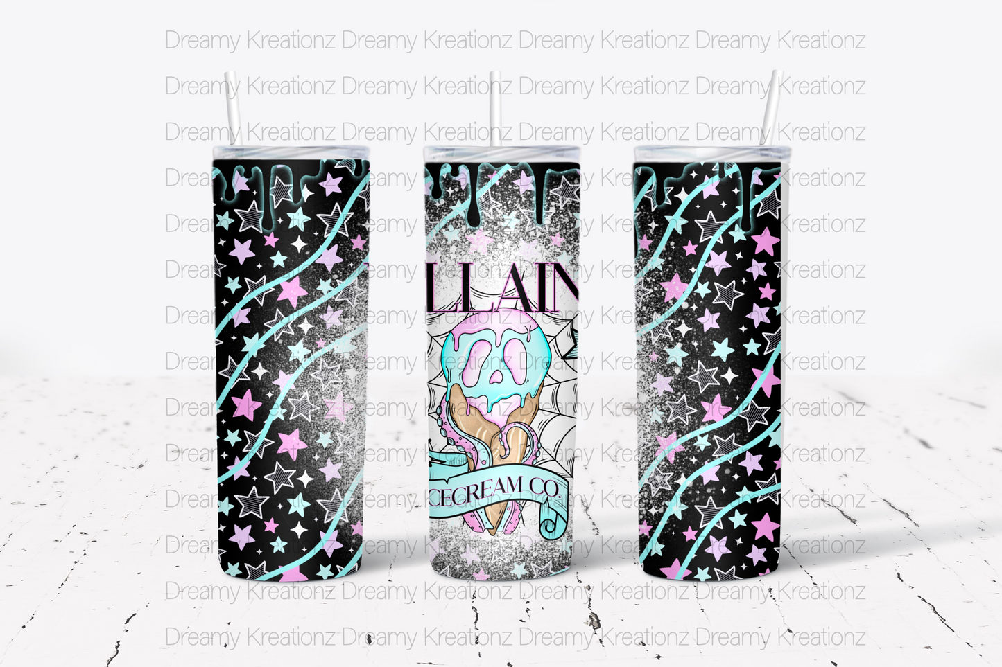 Villains ice cream tumbler