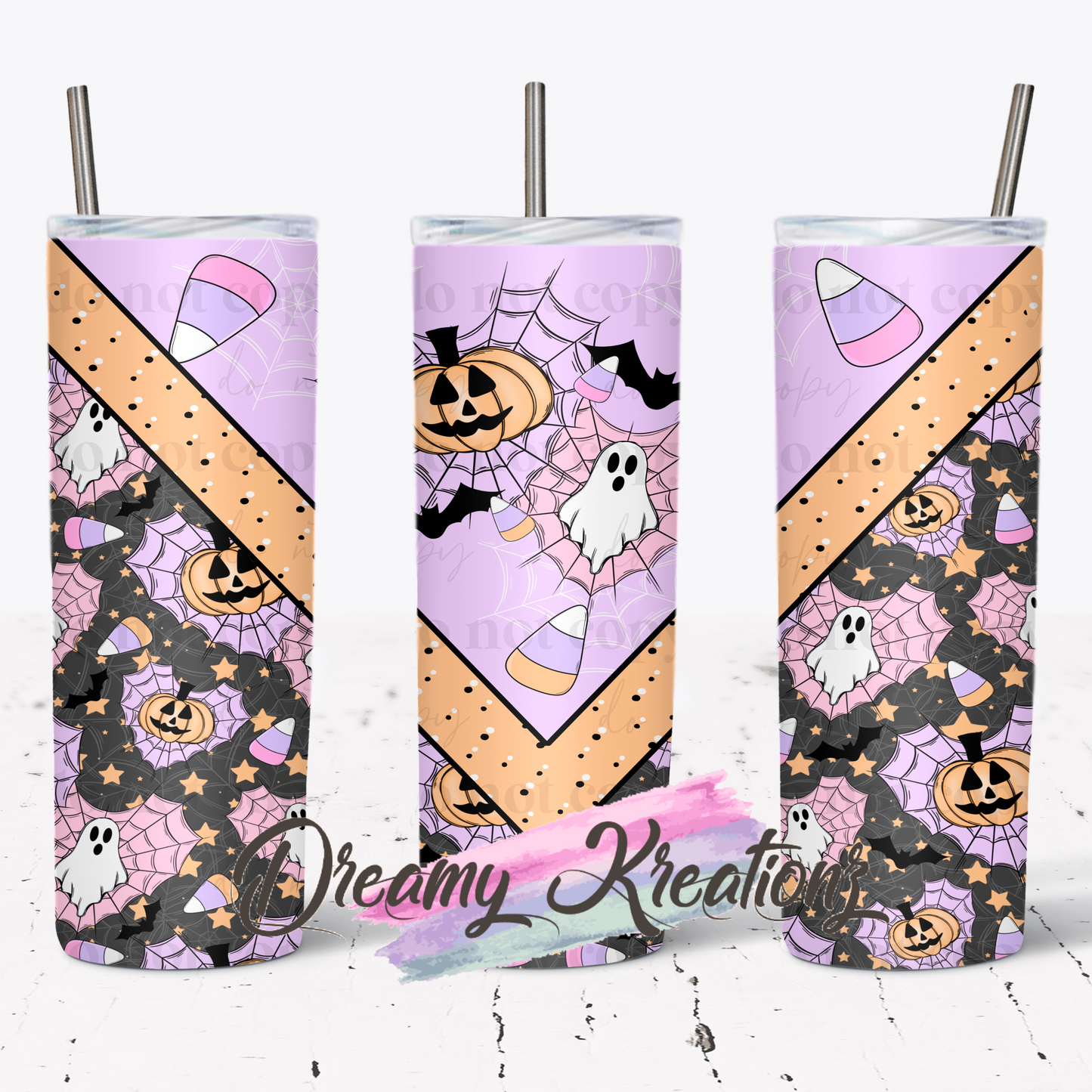 Ghost hearts tumbler
