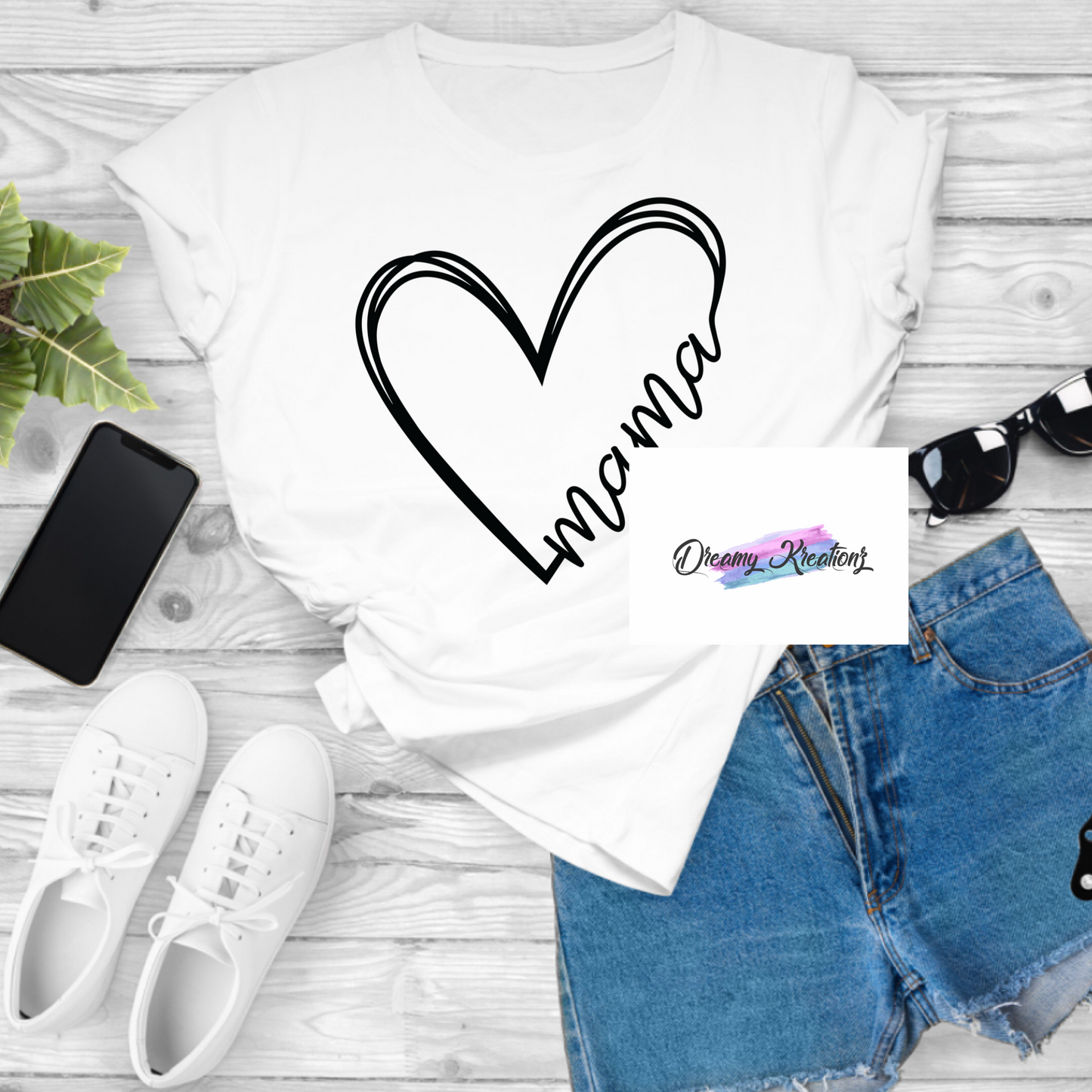 Mama heart T-shirt