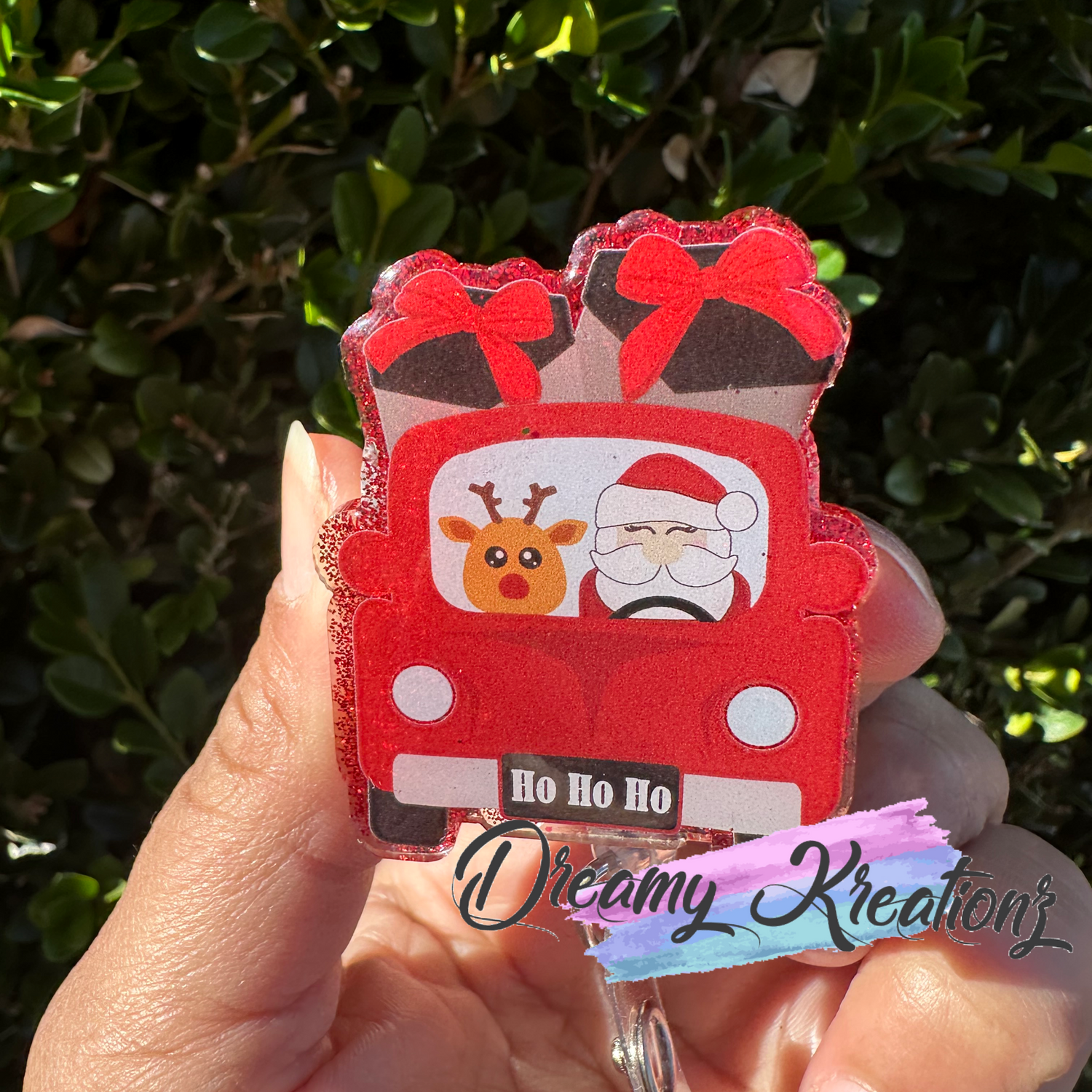 Santa badge reel – DreamyKreationz