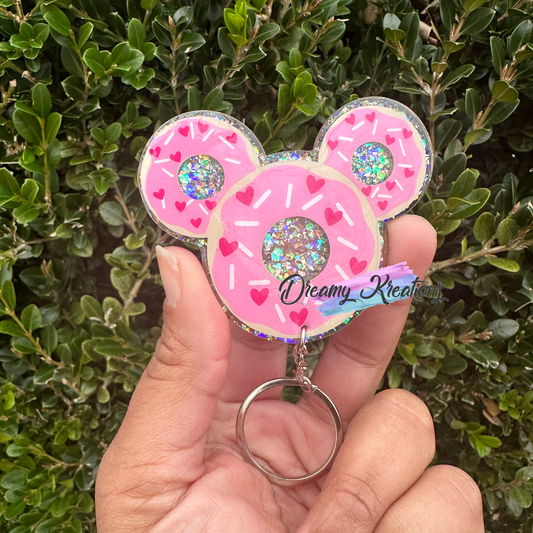 Valentine’s donut keychain
