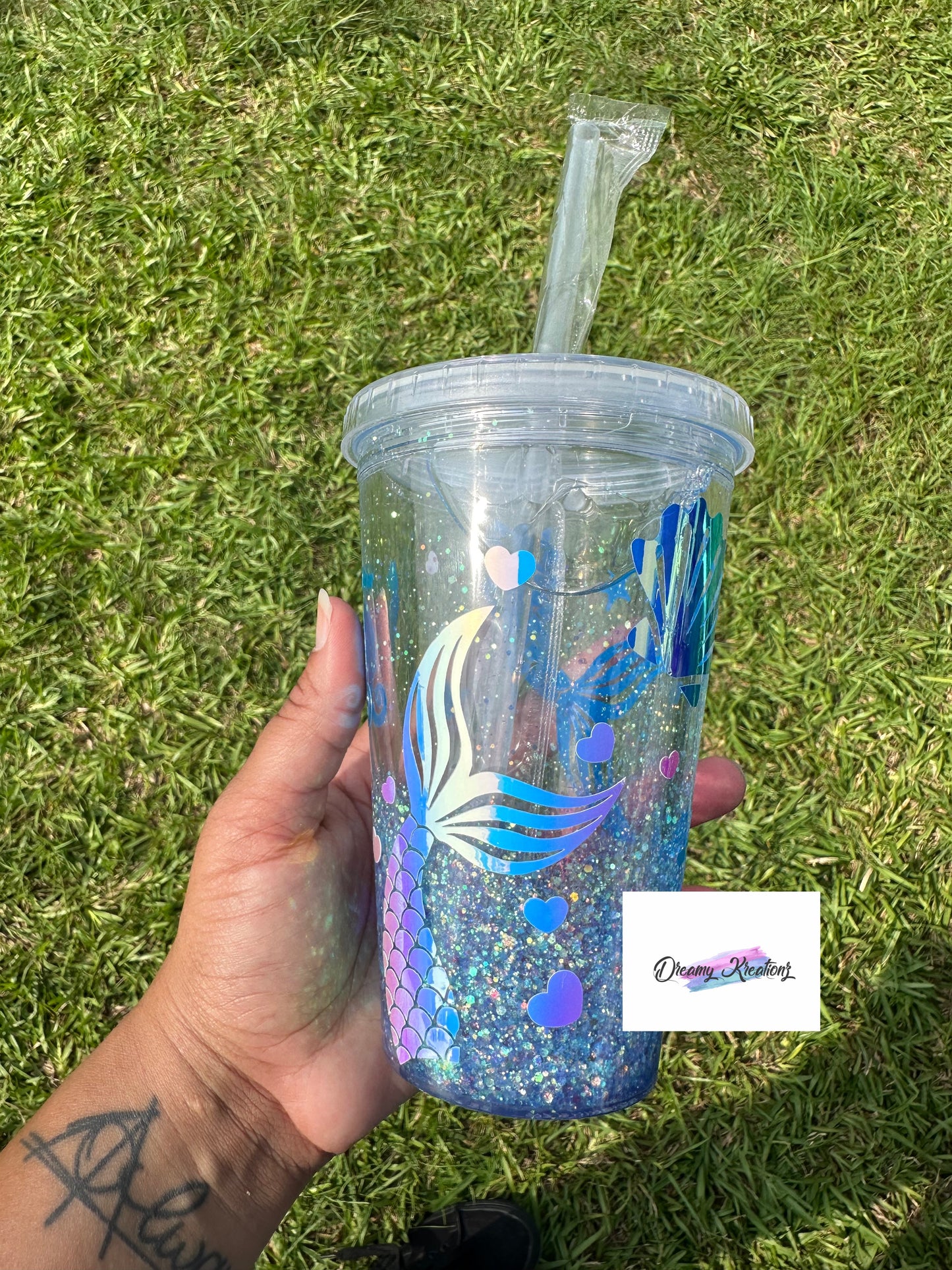 Mermaid Snowglobe cup