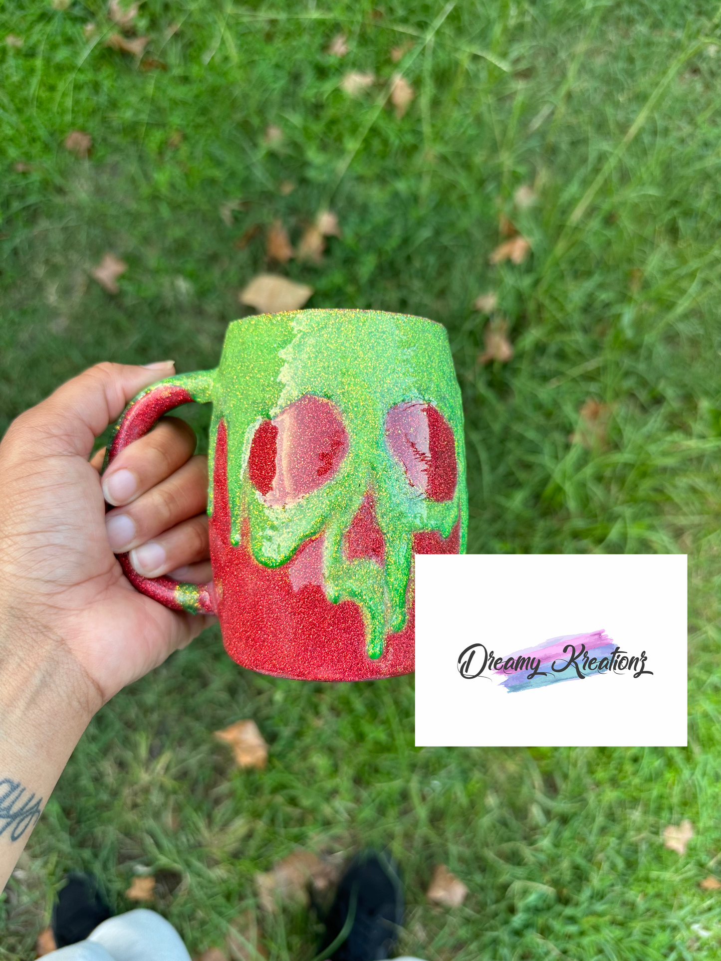 Rotten apple mug *glow in the dark*