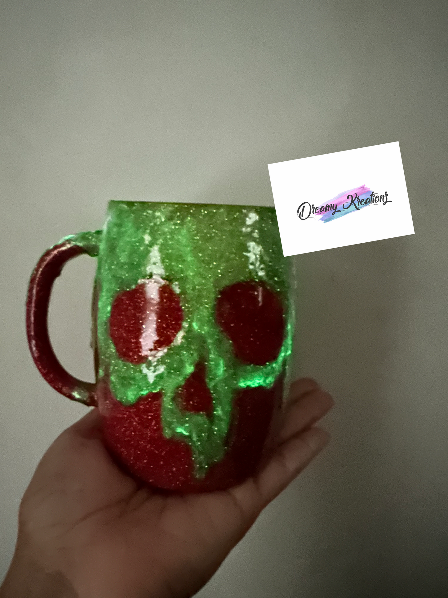 Rotten apple mug *glow in the dark*